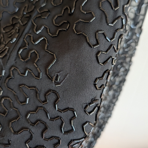 Stephen Yearick Silk Hand Beaded Sheath Mini Dress - Picture 7 of 11